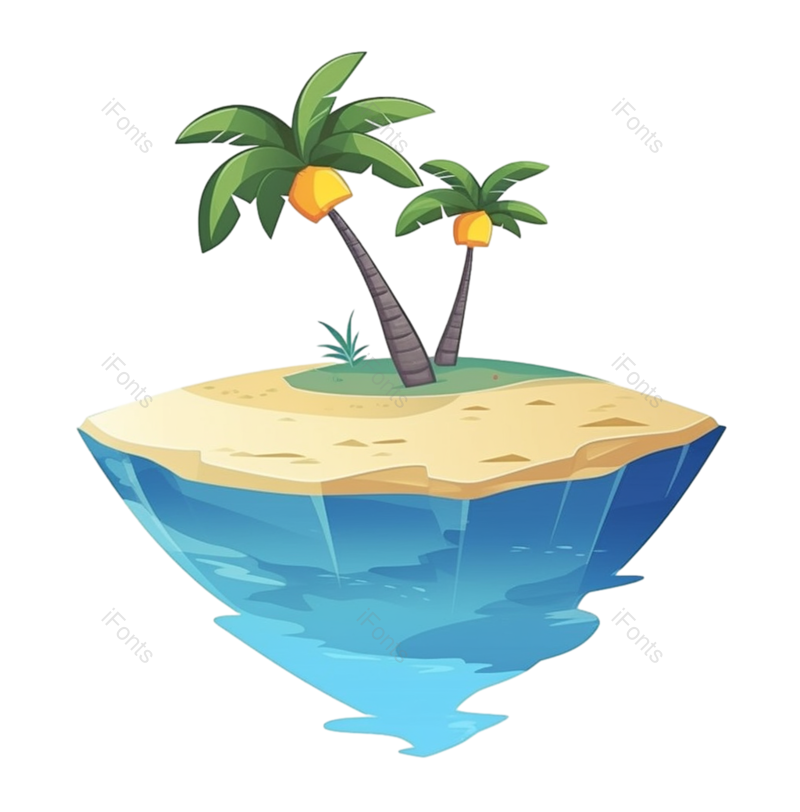 卡通图片,户外元素,夏天PNG,蓝色免抠素材
